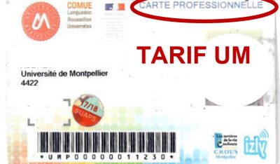 carte tarif UM