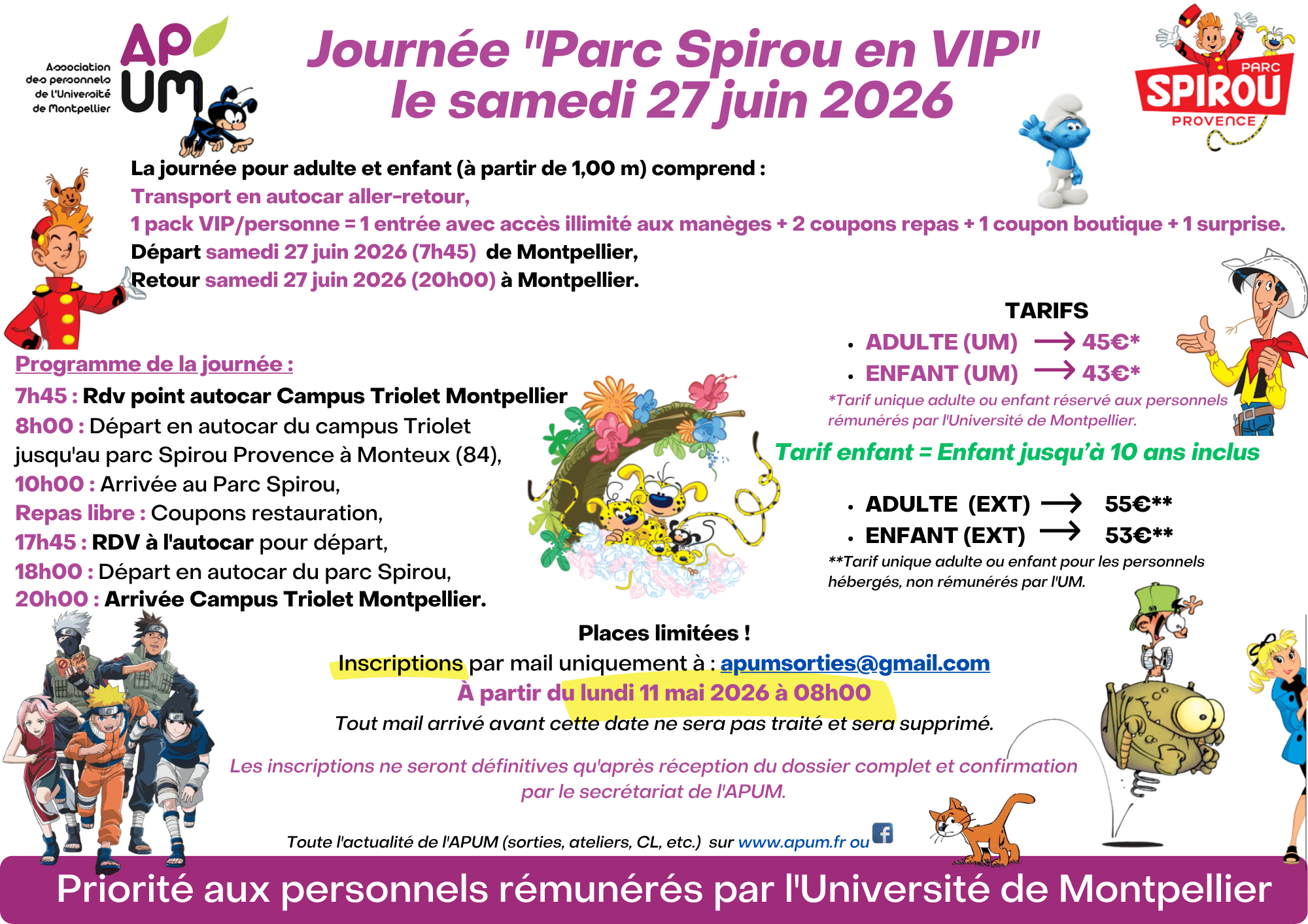 JOURNEE VIP PARC SPIROU 27-06-26