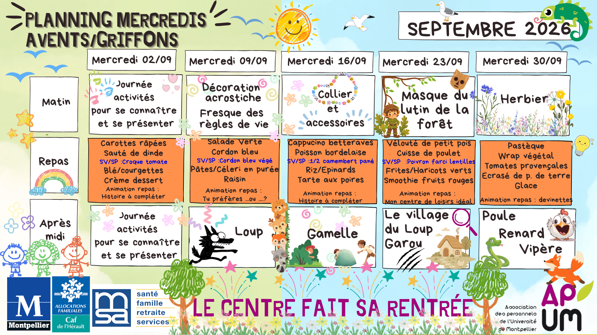 MERCREDIS SEPTEMBRE_AVENTS GRIFFONS_09-2026